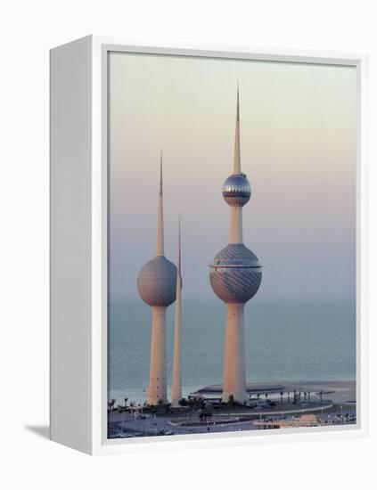 Water Towers, Kuwait City, Kuwait, Middle East-Peter Ryan-Framed Premier Image Canvas