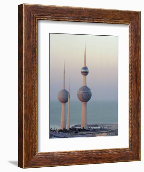 Water Towers, Kuwait City, Kuwait, Middle East-Peter Ryan-Framed Photographic Print