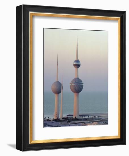 Water Towers, Kuwait City, Kuwait, Middle East-Peter Ryan-Framed Photographic Print