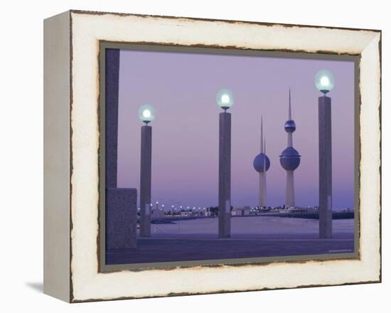 Water Towers, Kuwait City, Kuwait, Middle East-Peter Ryan-Framed Premier Image Canvas