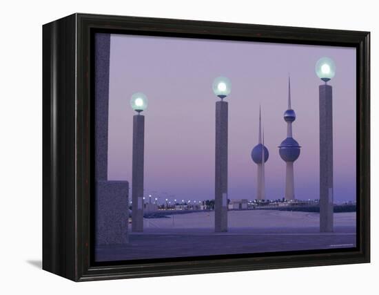 Water Towers, Kuwait City, Kuwait, Middle East-Peter Ryan-Framed Premier Image Canvas