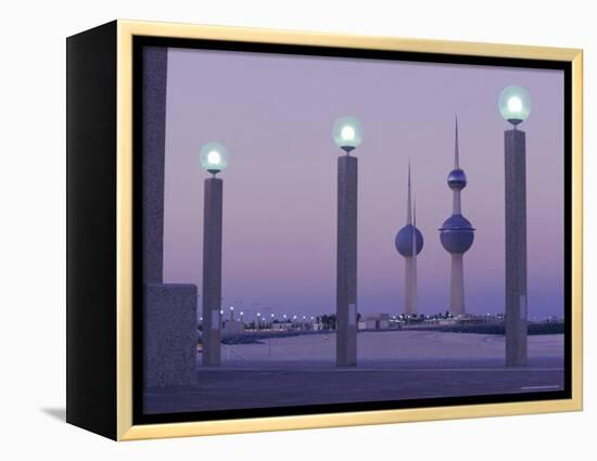 Water Towers, Kuwait City, Kuwait, Middle East-Peter Ryan-Framed Premier Image Canvas