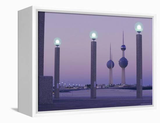 Water Towers, Kuwait City, Kuwait, Middle East-Peter Ryan-Framed Premier Image Canvas