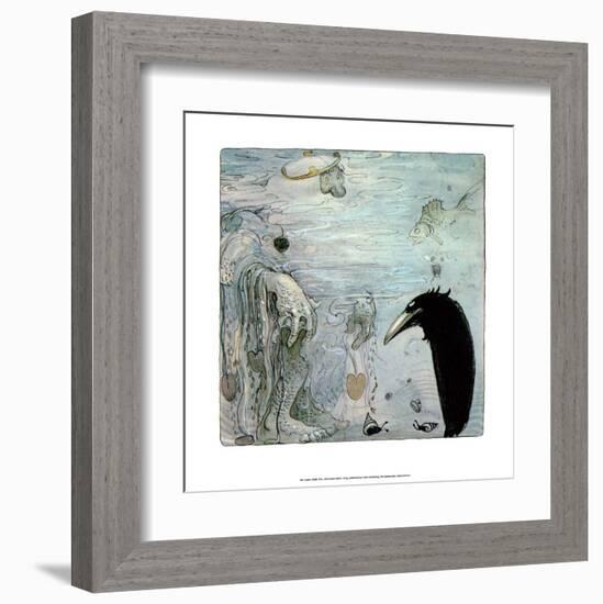 Water Troll-John Bauer-Framed Art Print