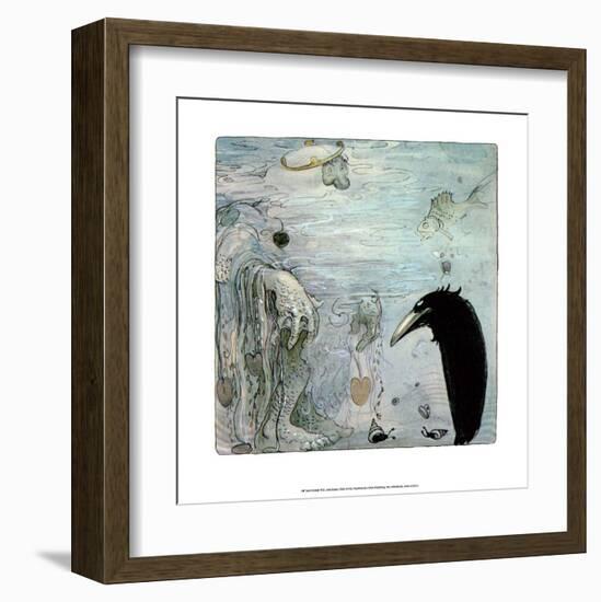 Water Troll-John Bauer-Framed Art Print