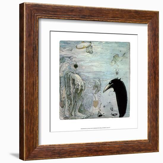 Water Troll-John Bauer-Framed Art Print