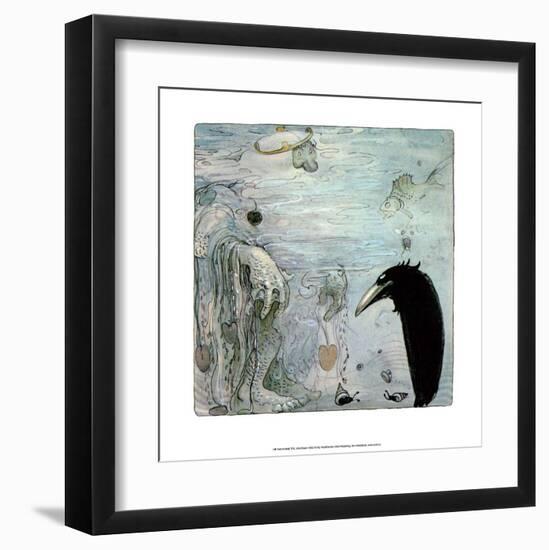 Water Troll-John Bauer-Framed Art Print