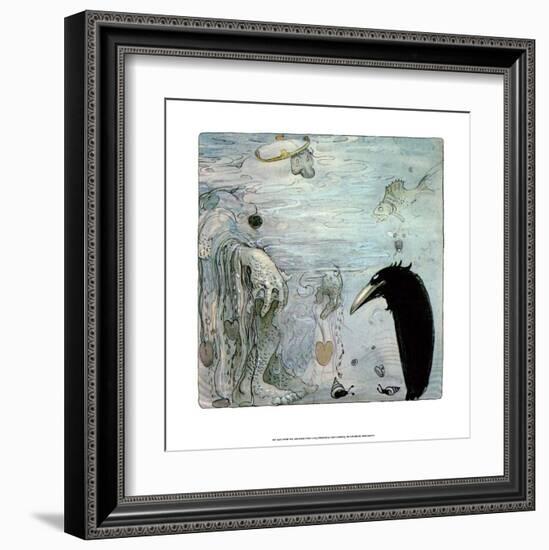 Water Troll-John Bauer-Framed Art Print