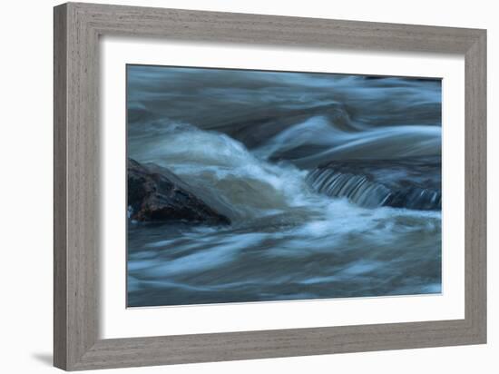 Water Twisting Around Boulders-Anthony Paladino-Framed Giclee Print