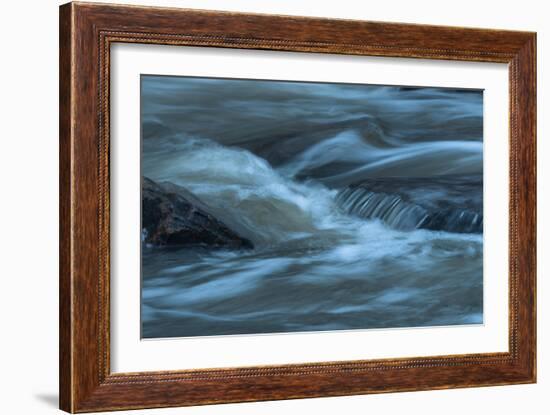 Water Twisting Around Boulders-Anthony Paladino-Framed Giclee Print