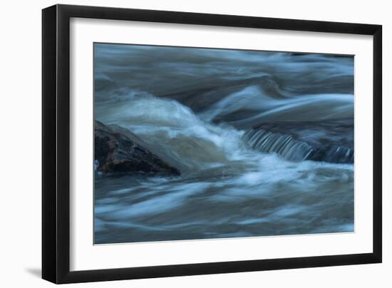 Water Twisting Around Boulders-Anthony Paladino-Framed Giclee Print