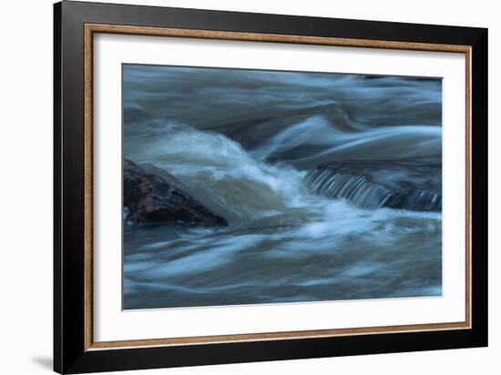 Water Twisting Around Boulders-Anthony Paladino-Framed Giclee Print