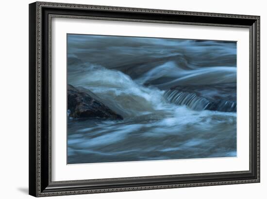 Water Twisting Around Boulders-Anthony Paladino-Framed Giclee Print