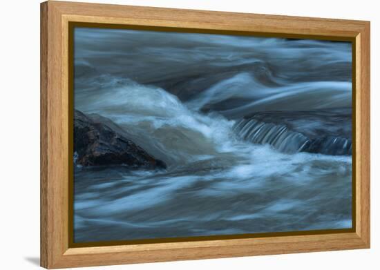 Water Twisting Around Boulders-Anthony Paladino-Framed Premier Image Canvas