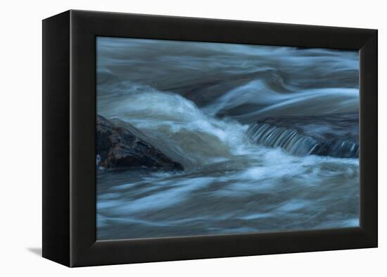 Water Twisting Around Boulders-Anthony Paladino-Framed Premier Image Canvas