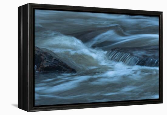 Water Twisting Around Boulders-Anthony Paladino-Framed Premier Image Canvas