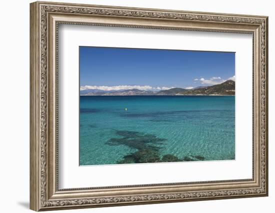 Water View, Ille Rousse, La Balagne, Corsica, France-Walter Bibikow-Framed Photographic Print