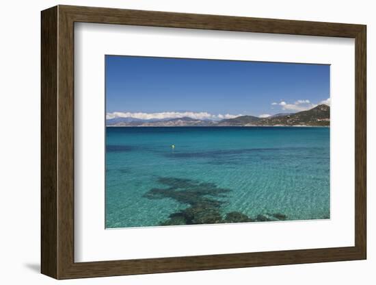 Water View, Ille Rousse, La Balagne, Corsica, France-Walter Bibikow-Framed Photographic Print