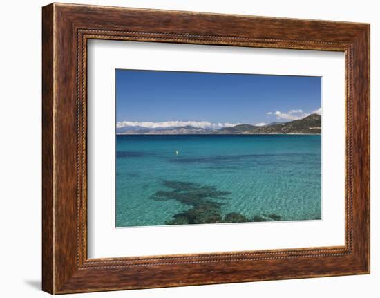 Water View, Ille Rousse, La Balagne, Corsica, France-Walter Bibikow-Framed Photographic Print