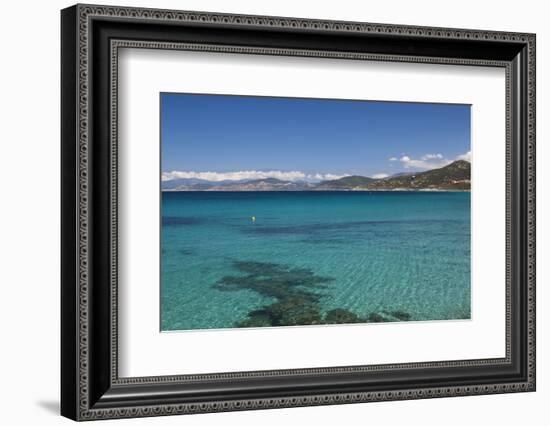 Water View, Ille Rousse, La Balagne, Corsica, France-Walter Bibikow-Framed Photographic Print