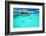 Water Villas in the Ocean with Steps into Turquoise Lagoon-Martin Valigursky-Framed Photographic Print