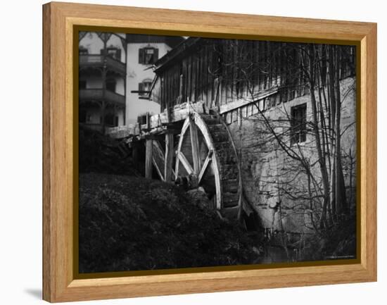 Water Wheel at Mill-Emil Otto Hoppé-Framed Premier Image Canvas