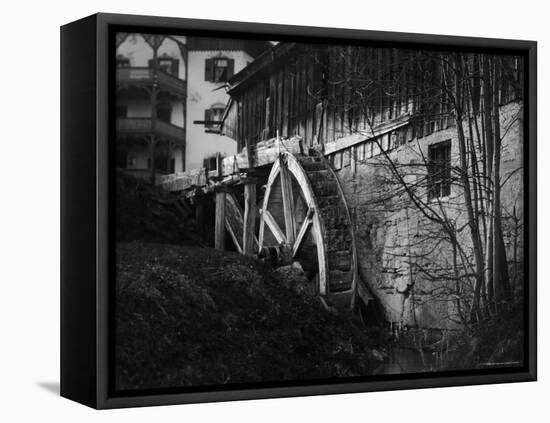 Water Wheel at Mill-Emil Otto Hoppé-Framed Premier Image Canvas