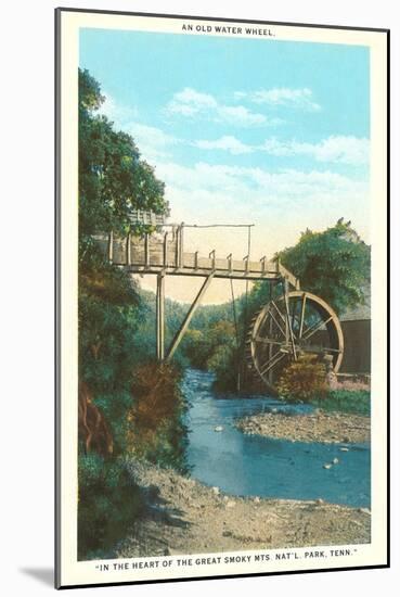 Water Wheel, Great Smoky Mountains, Tennessee-null-Mounted Art Print