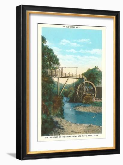 Water Wheel, Great Smoky Mountains, Tennessee-null-Framed Art Print