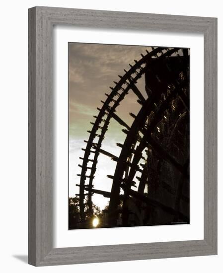 Water Wheel on the Orontes River, Hama, Syria, Middle East-Christian Kober-Framed Photographic Print