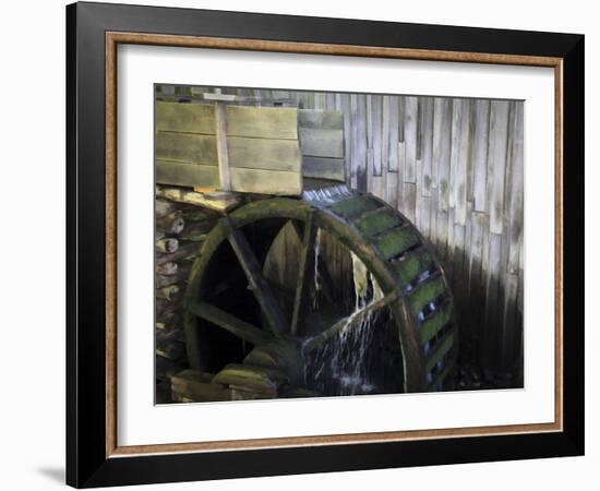 Water Wheel-J.D. Mcfarlan-Framed Photographic Print