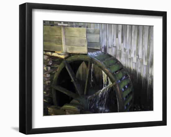 Water Wheel-J.D. Mcfarlan-Framed Photographic Print