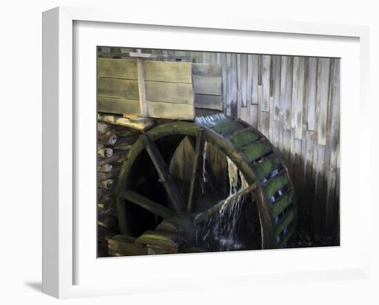 Water Wheel-J.D. Mcfarlan-Framed Photographic Print