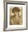 Water Willow - Study of Female Head and Shoulders-Dante Gabriel Rossetti-Framed Premium Giclee Print