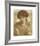 Water Willow - Study of Female Head and Shoulders-Dante Gabriel Rossetti-Framed Premium Giclee Print