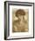 Water Willow - Study of Female Head and Shoulders-Dante Gabriel Rossetti-Framed Premium Giclee Print