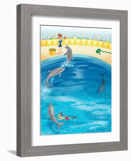 Water Words - Humpty Dumpty-Paul Sharp-Framed Giclee Print