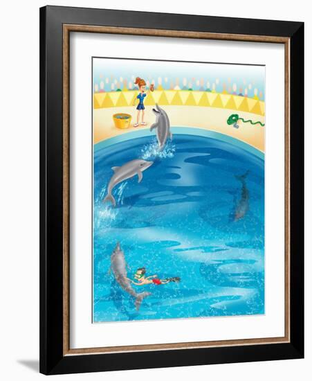 Water Words - Humpty Dumpty-Paul Sharp-Framed Giclee Print