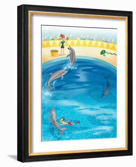 Water Words - Humpty Dumpty-Paul Sharp-Framed Giclee Print