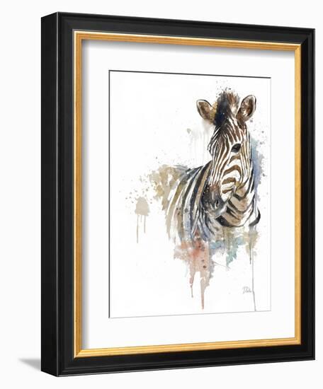 Water Zebra-Patricia Pinto-Framed Art Print