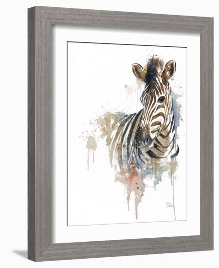 Water Zebra-Patricia Pinto-Framed Art Print