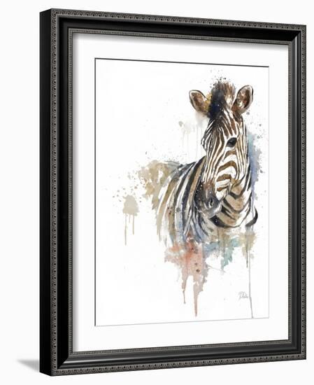 Water Zebra-Patricia Pinto-Framed Art Print