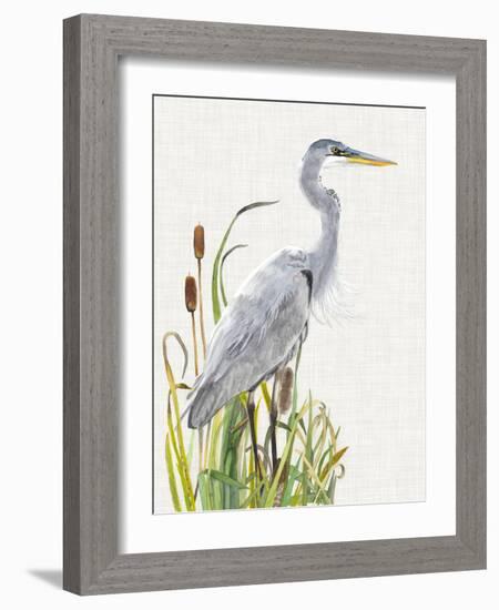 Waterbirds & Cattails I-Naomi McCavitt-Framed Art Print