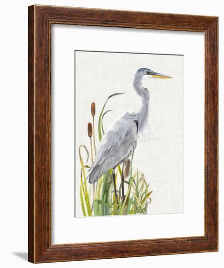 Waterbirds & Cattails I-Naomi McCavitt-Framed Art Print