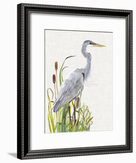 Waterbirds & Cattails I-Naomi McCavitt-Framed Art Print