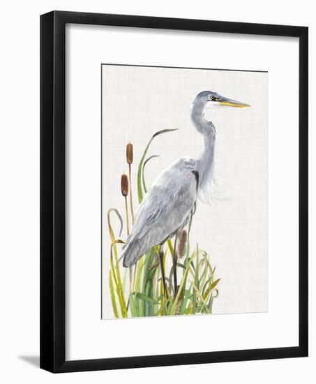 Waterbirds & Cattails I-Naomi McCavitt-Framed Art Print