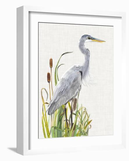 Waterbirds & Cattails I-Naomi McCavitt-Framed Art Print