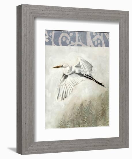 Waterbirds in Mist II-Naomi McCavitt-Framed Art Print