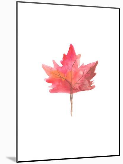 Watercolor 1 Leaf-Jetty Printables-Mounted Art Print