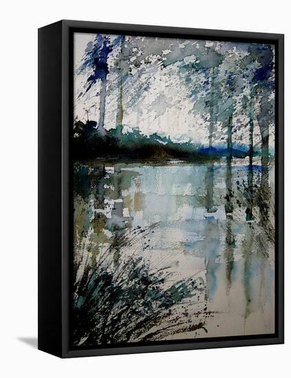 Watercolor 191205-Pol Ledent-Framed Stretched Canvas